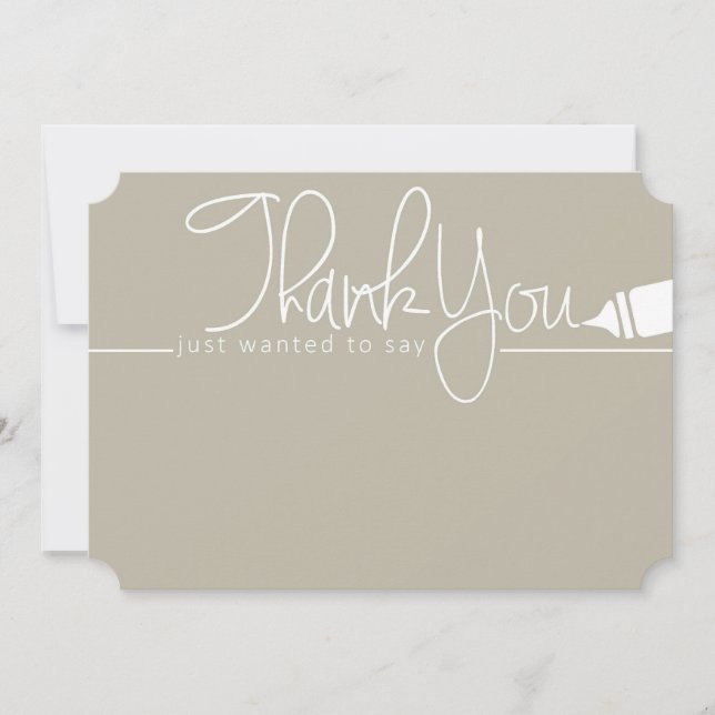 Just Wanted to Say Thank You Card (Front)