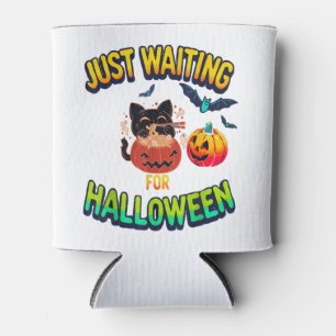 just wating for Halloween Black Cat Van Gogh Starr Can Cooler