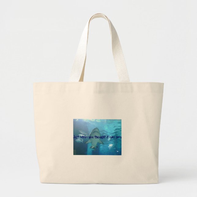Just when you thought it was safe...Bag Large Tote Bag (Front)