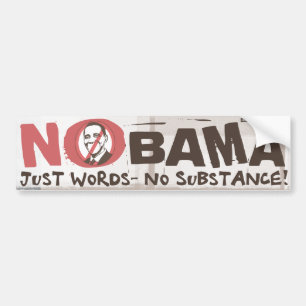 Just Words, No Substance Bumper Sticker