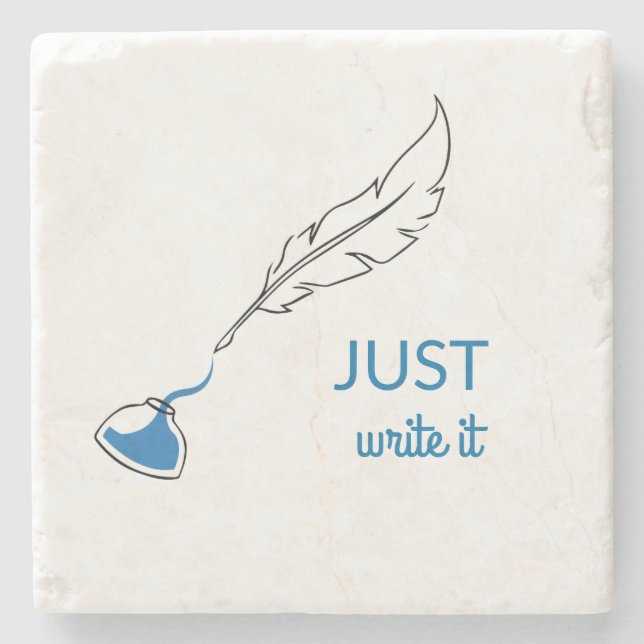 Just write it stone coaster (Front)