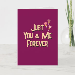 Just You & Me Forever Holiday Card