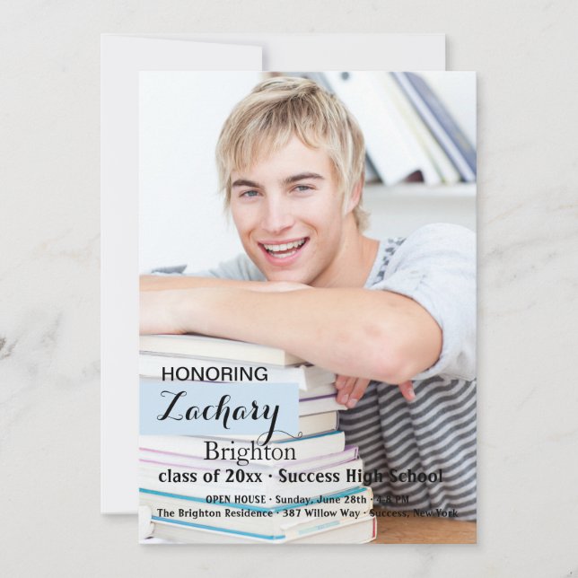 Just Your Style Photo Graduation Invitation (Front)