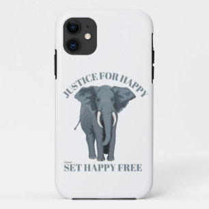 JUSTCE FOR HAPPY, SET HAPPY FREE                   iPhone 11 CASE