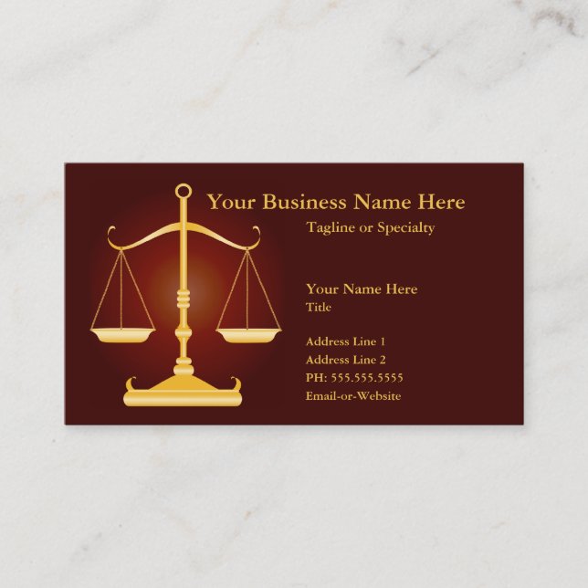 justice business card (Front)