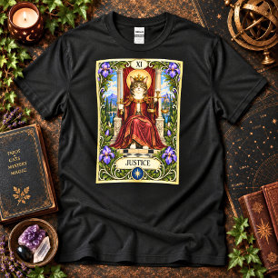 Justice Cat Tarot - Balance and Truth T-Shirt