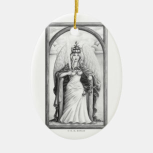 Justice Ceramic Tree Decoration