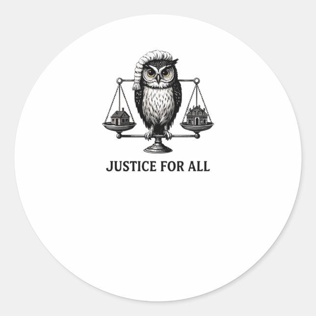 Justice For All Sticker  (Front)