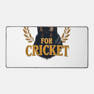 Justice For Cricket Vintage Dog Memorial Typograph Desk Mat