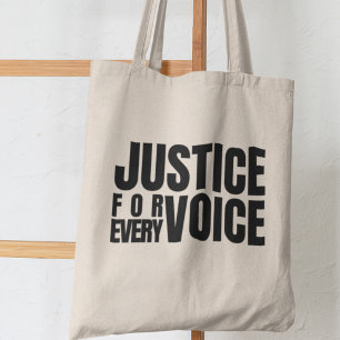 Justice For Every Voice Social Justice Empowerment Tote Bag