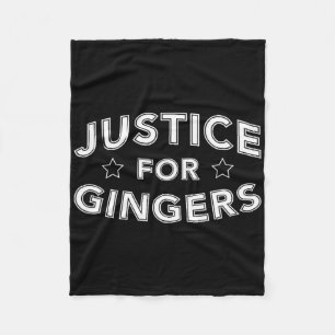 Justice For Gingers Funny Redhead Irish Scottish P Fleece Blanket