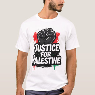 Justice For Palestine Graphic T-Shirt