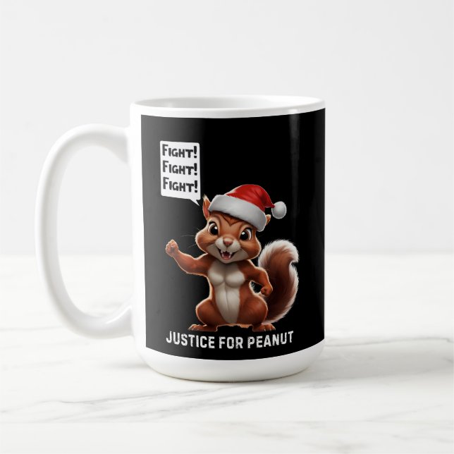 Justice for Peanut Christmas MAGA Coffee Mug (Left)