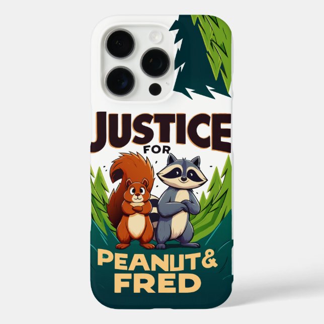 Justice For Peanut The Squirrel and Fred Case-Mate iPhone Case (Back)