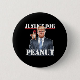 Justice For Peanut The Squirrel – Christmas Xmas S 6 Cm Round Badge