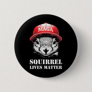 Justice For Peanut The Squirrel Lives Problem Vote 6 Cm Round Badge