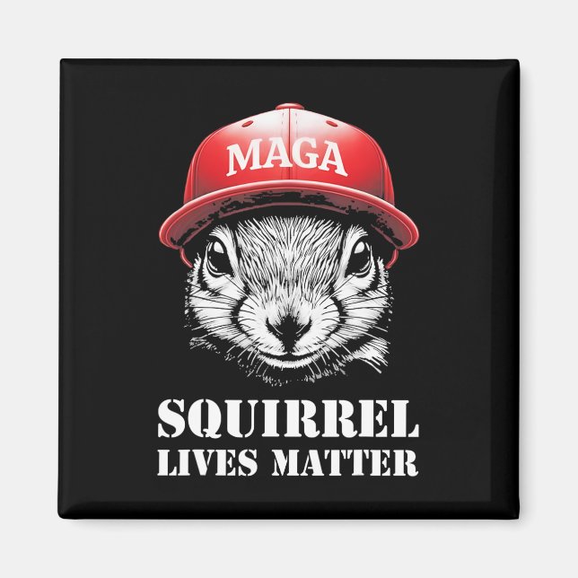 Justice For Peanut The Squirrel Lives Problem Vote Magnet (Front)
