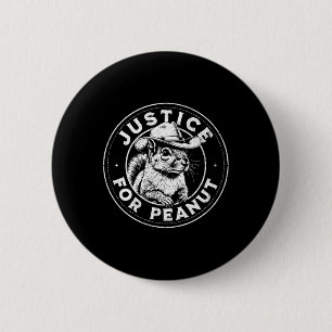 Justice For Peanut The Squirrel - P’nut Pnut Peanu 6 Cm Round Badge