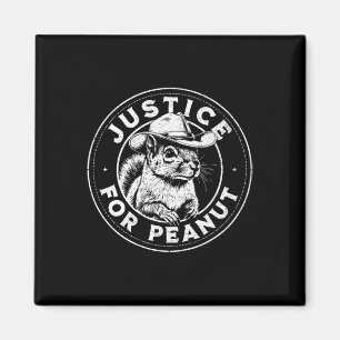Justice For Peanut The Squirrel - P’nut Pnut Peanu Magnet