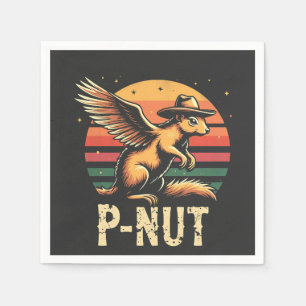 Justice For Peanut The Squirrel P’nut PNut Peanut Napkin