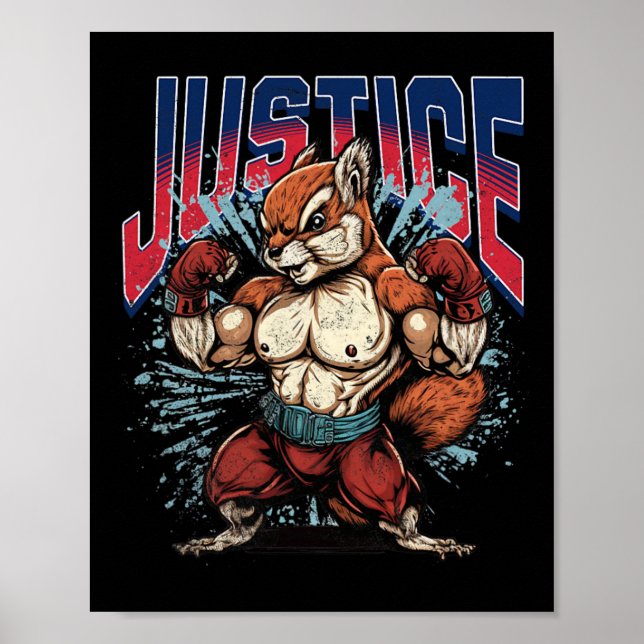 Justice For Peanut The Squirrel  Poster (Front)