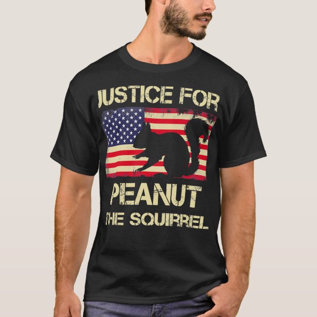 Justice For Peanut The Squirrel Tee by el mehdi (Front)