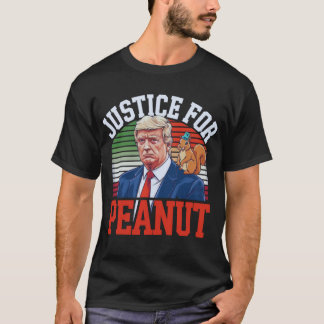 Justice for Peanut The Squirrel Wanted trump 2024  T-Shirt