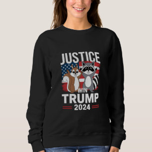 Justice For Peanut Win Trump 2024 Sweatshirt