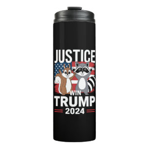 Justice For Peanut Win Trump 2024 Thermal Tumbler