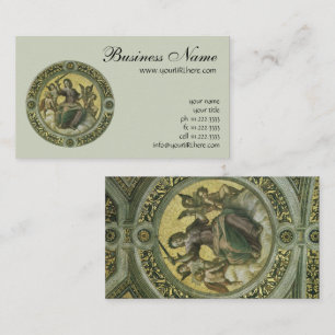 Justice (fresco in the Vatican) by Raphael Business Card