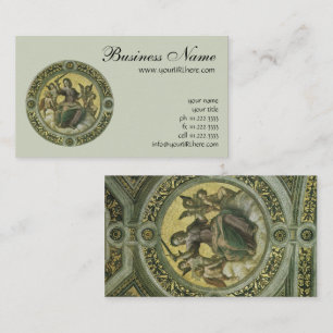 Justice (fresco in the Vatican) by Raphael Business Card