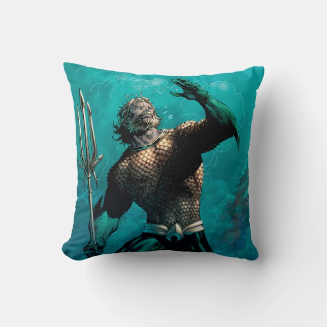 Justice League #10 Aquaman Drowned Earth Variant Cushion (Front)