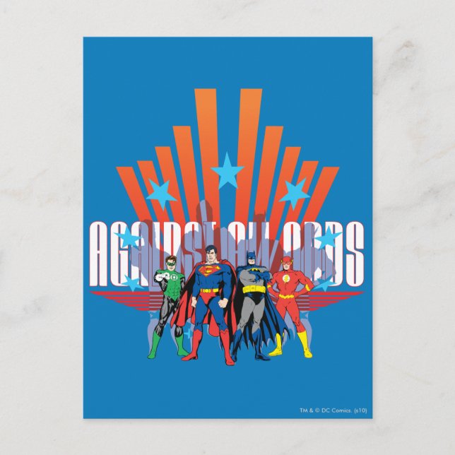 Justice League "Against All Odds" Postcard (Front)