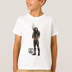 Justice League   Aquaman On Battlefield T-Shirt