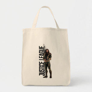 Justice League   Aquaman On Battlefield Tote Bag