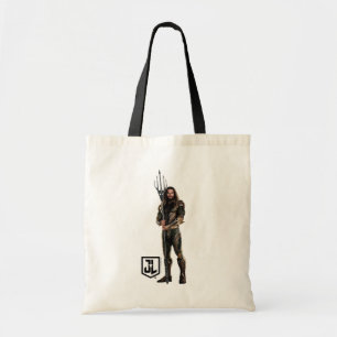 Justice League   Aquaman On Battlefield Tote Bag