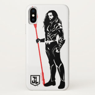 Justice League   Aquaman Pose Noir Pop Art iPhone X Case