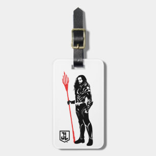 Justice League Aquaman Pose Noir Pop Art Luggage Tag