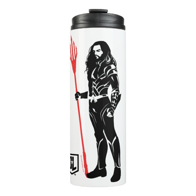 Justice League | Aquaman Pose Noir Pop Art Thermal Tumbler (Front)