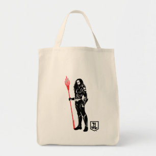 Justice League   Aquaman Pose Noir Pop Art Tote Bag