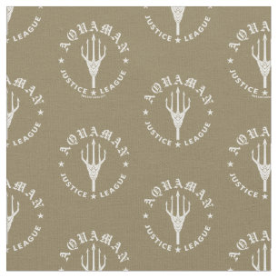 Justice League   Aquaman Retro Trident Emblem Fabric