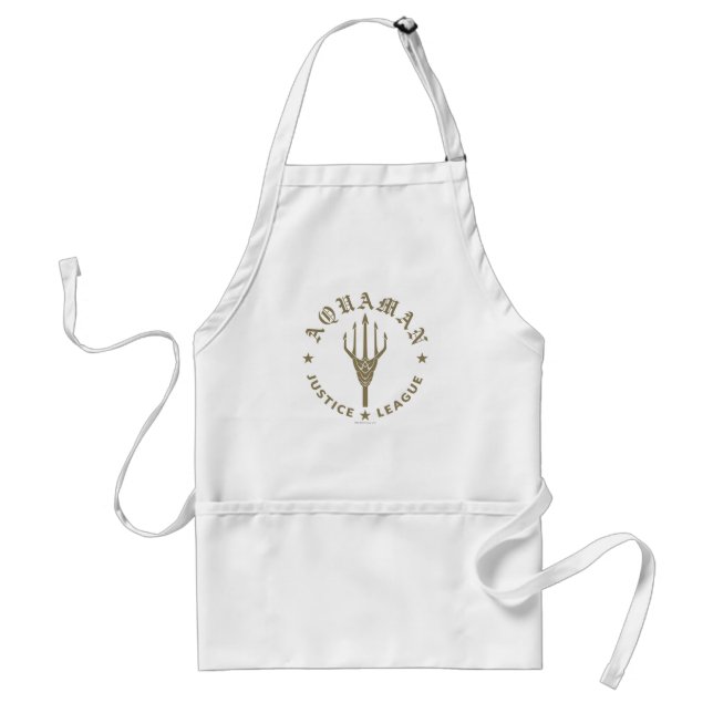 Justice League | Aquaman Retro Trident Emblem Standard Apron (Front)