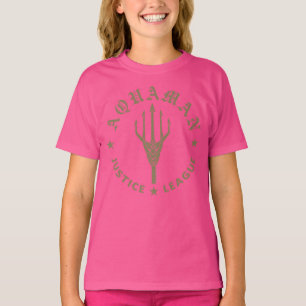 Justice League   Aquaman Retro Trident Emblem T-Shirt