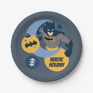 Justice League Batman Holiday Bauble Paper Plate
