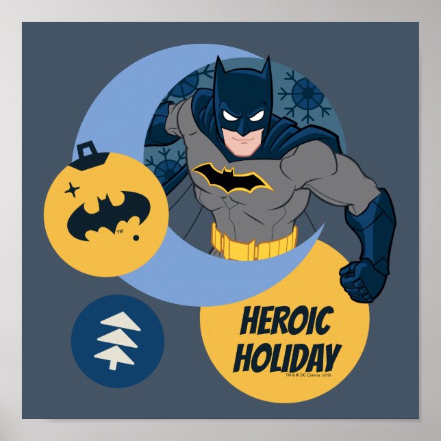 Justice League Batman Holiday Bauble Poster (Front)