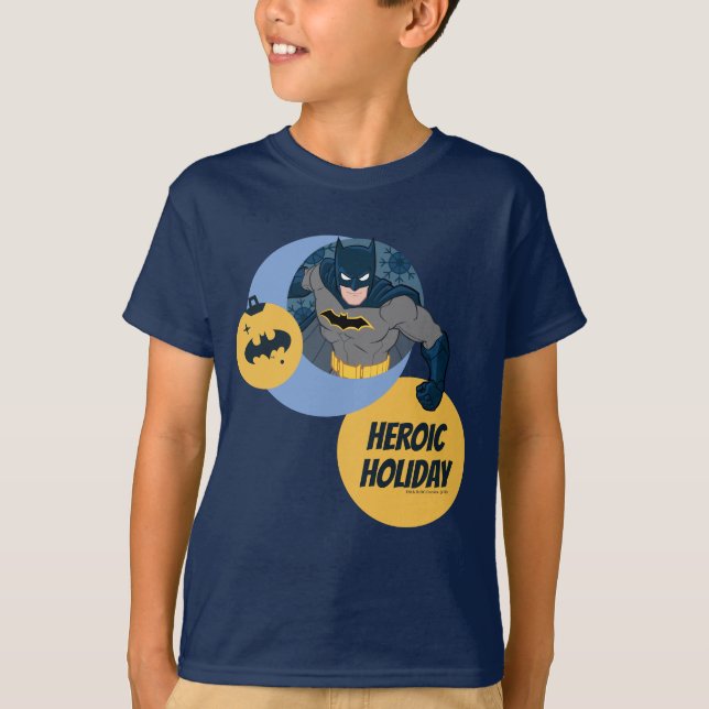 Justice League Batman Holiday Bauble T-Shirt (Front)