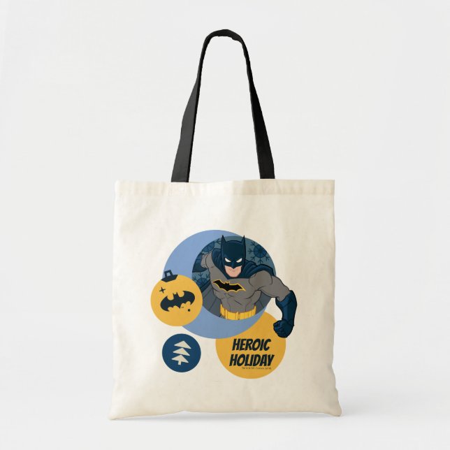 Justice League Batman Holiday Bauble Tote Bag (Front)