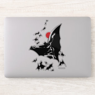 Justice League   Batman in Cloud of Bats Pop Art