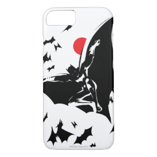 Justice League   Batman in Cloud of Bats Pop Art iPhone 8/7 Case