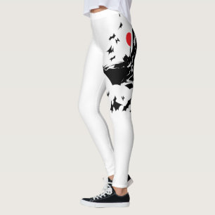 Justice League   Batman in Cloud of Bats Pop Art Leggings